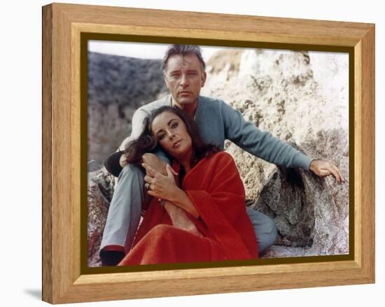 Le Chevalier des Sables THE SANDPIPER by Vincente Minnelli with Richard Burton and Elizabeth Taylor-null-Framed Stretched Canvas