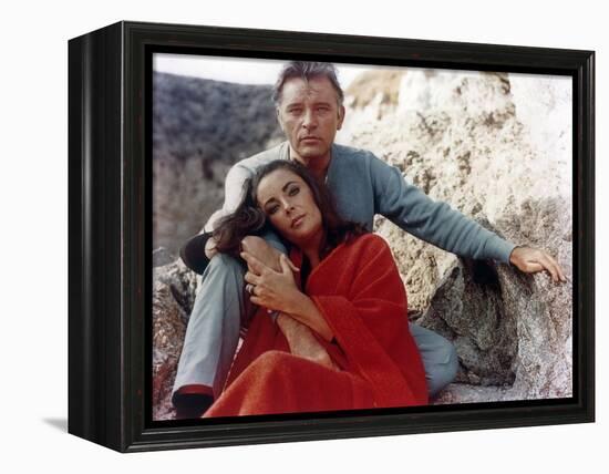 Le Chevalier des Sables THE SANDPIPER by Vincente Minnelli with Richard Burton and Elizabeth Taylor-null-Framed Stretched Canvas