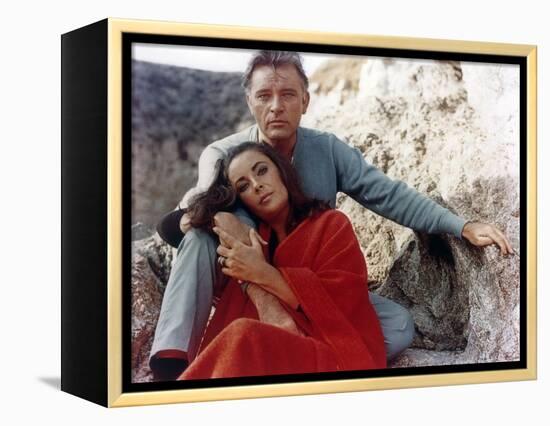 Le Chevalier des Sables THE SANDPIPER by Vincente Minnelli with Richard Burton and Elizabeth Taylor-null-Framed Stretched Canvas