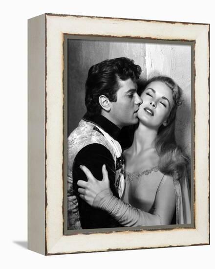 Le Chevalier du Roi BLACK SHIELD OF FALWORTH Rudolph Mate with Tony Curtis and Janet Leigh, 1954 (b-null-Framed Stretched Canvas