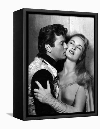 Le Chevalier du Roi BLACK SHIELD OF FALWORTH Rudolph Mate with Tony Curtis and Janet Leigh, 1954 (b-null-Framed Stretched Canvas