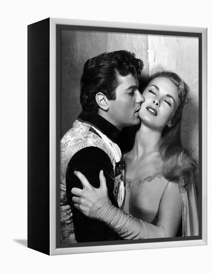 Le Chevalier du Roi BLACK SHIELD OF FALWORTH Rudolph Mate with Tony Curtis and Janet Leigh, 1954 (b-null-Framed Stretched Canvas