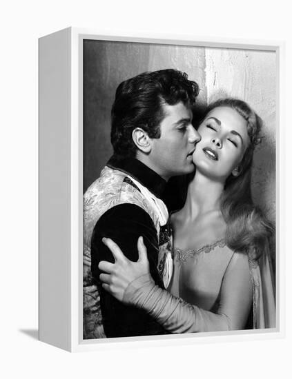 Le Chevalier du Roi BLACK SHIELD OF FALWORTH Rudolph Mate with Tony Curtis and Janet Leigh, 1954 (b-null-Framed Stretched Canvas