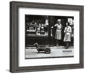 Le Chien a Roulettes, c.1977-Robert Doisneau-Framed Art Print
