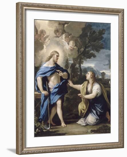 Le Christ apparaissant à la Madeleine-Luca Giordano-Framed Giclee Print