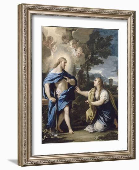 Le Christ apparaissant à la Madeleine-Luca Giordano-Framed Giclee Print