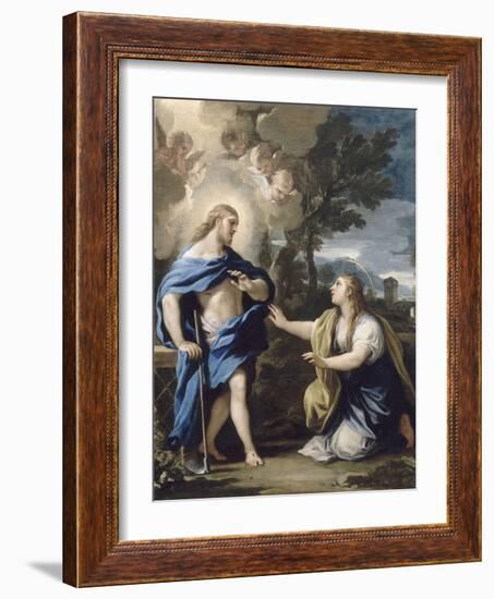 Le Christ apparaissant à la Madeleine-Luca Giordano-Framed Giclee Print