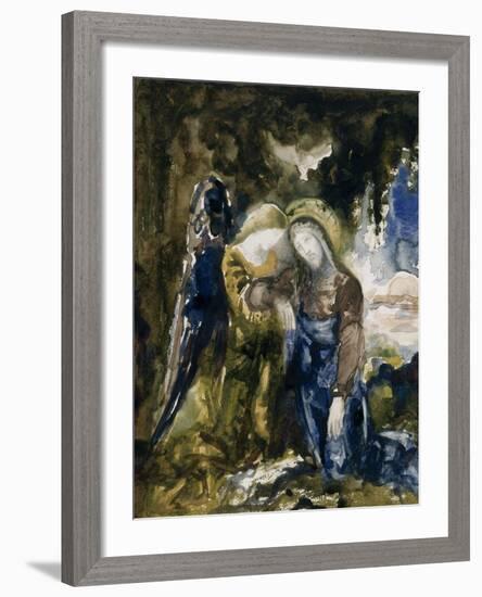 Le Christ au jardin des oliviers-Gustave Moreau-Framed Giclee Print