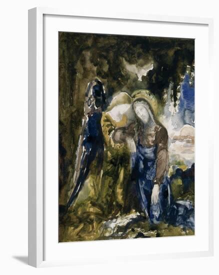 Le Christ au jardin des oliviers-Gustave Moreau-Framed Giclee Print