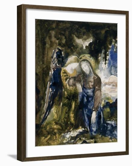 Le Christ au jardin des oliviers-Gustave Moreau-Framed Giclee Print