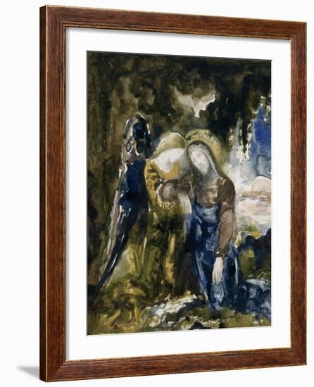 Le Christ au jardin des oliviers-Gustave Moreau-Framed Giclee Print