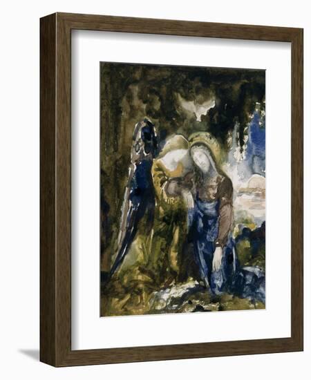 Le Christ au jardin des oliviers-Gustave Moreau-Framed Giclee Print