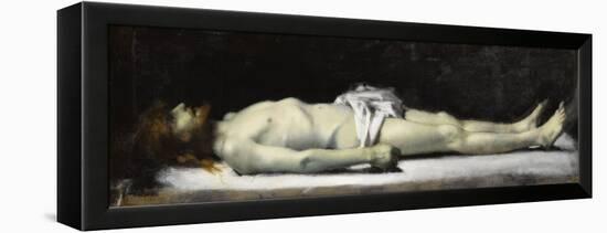 Le Christ au tombeau-Jean Jacques Henner-Framed Premier Image Canvas