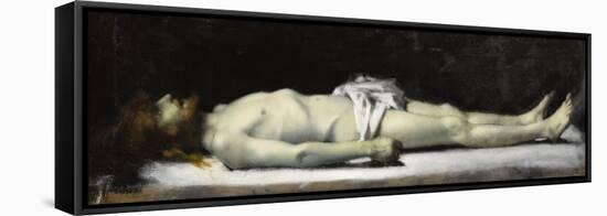 Le Christ au tombeau-Jean Jacques Henner-Framed Premier Image Canvas