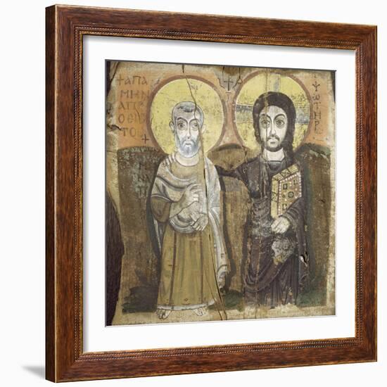 Le Christ et l'abbé Ména-null-Framed Giclee Print