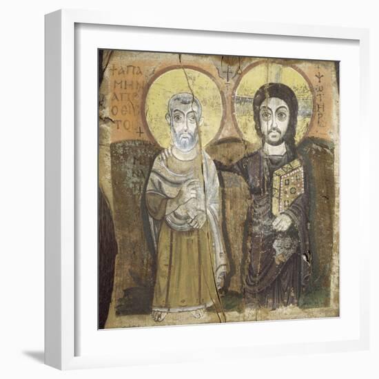 Le Christ et l'abbé Ména-null-Framed Giclee Print