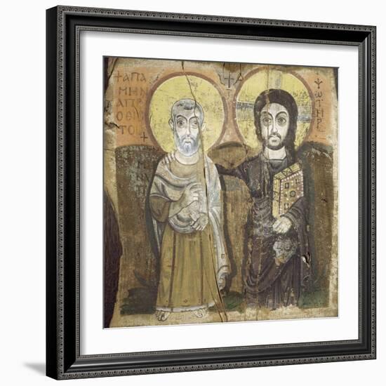 Le Christ et l'abbé Ména-null-Framed Giclee Print