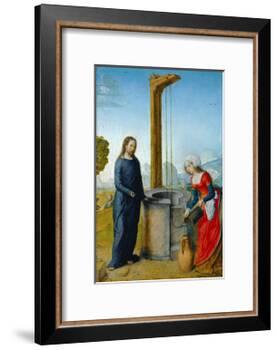 Le Christ et la Samaritaine-Juan de Flandes-Framed Giclee Print