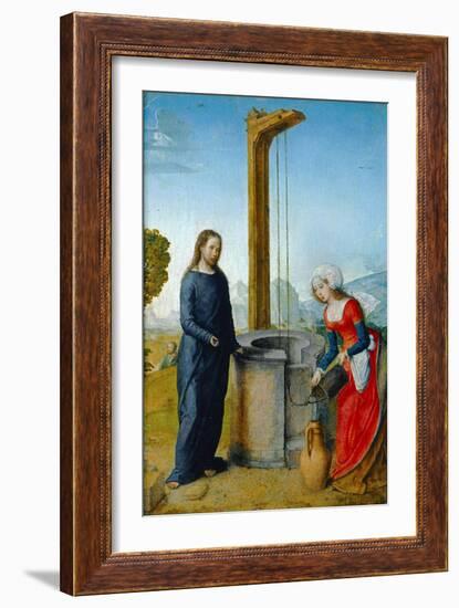 Le Christ et la Samaritaine-Juan de Flandes-Framed Premium Giclee Print