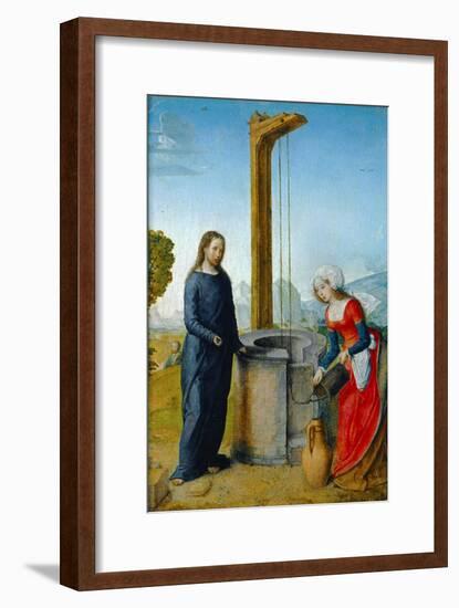 Le Christ et la Samaritaine-Juan de Flandes-Framed Giclee Print