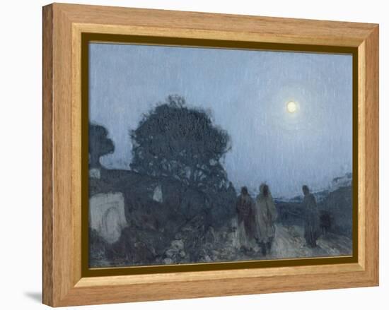 le Christ et ses disciples sur la route de Béthanie-Henry Ossawa Tanner-Framed Premier Image Canvas