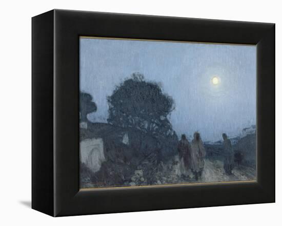 le Christ et ses disciples sur la route de Béthanie-Henry Ossawa Tanner-Framed Premier Image Canvas