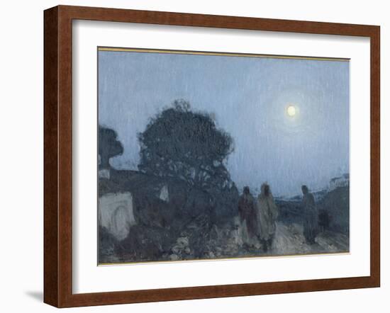 le Christ et ses disciples sur la route de Béthanie-Henry Ossawa Tanner-Framed Giclee Print