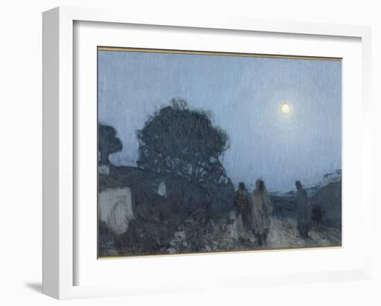 le Christ et ses disciples sur la route de Béthanie-Henry Ossawa Tanner-Framed Giclee Print