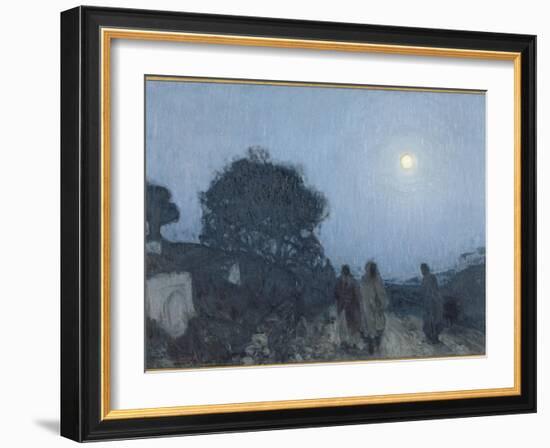 le Christ et ses disciples sur la route de Béthanie-Henry Ossawa Tanner-Framed Giclee Print