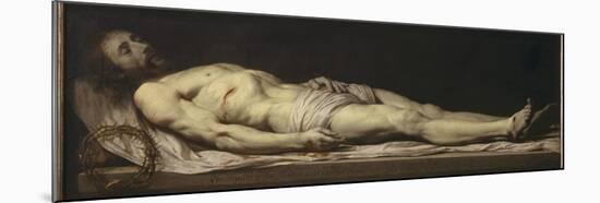 Le Christ mort couché sur son linceul-Philippe De Champaigne-Mounted Giclee Print