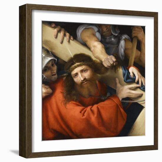 Le Christ portant sa croix-Lorenzo Lotto-Framed Giclee Print