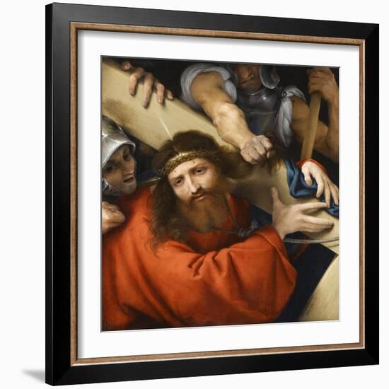 Le Christ portant sa croix-Lorenzo Lotto-Framed Giclee Print