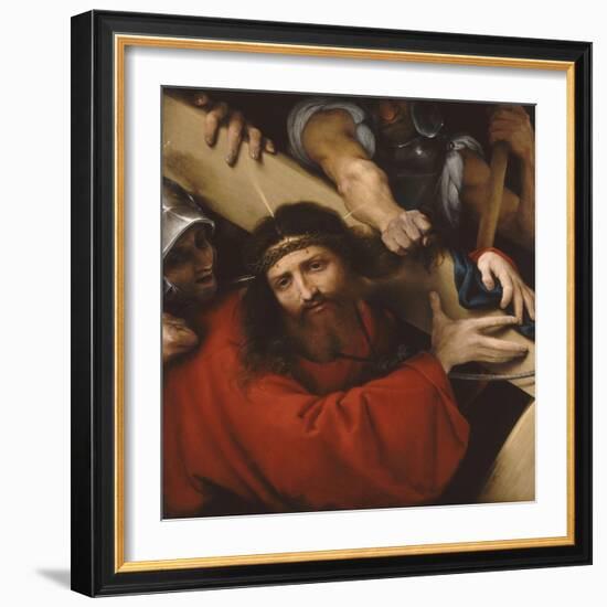 Le Christ portant sa croix-Lorenzo Lotto-Framed Giclee Print