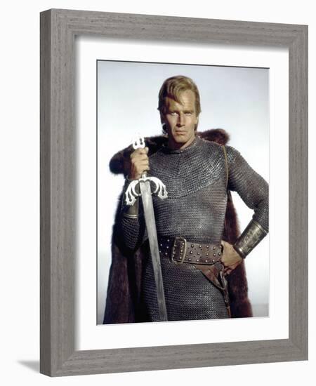 Le Cid EL CID by AnthonyMann with Charlton Heston, 1961 (photo)-null-Framed Photo