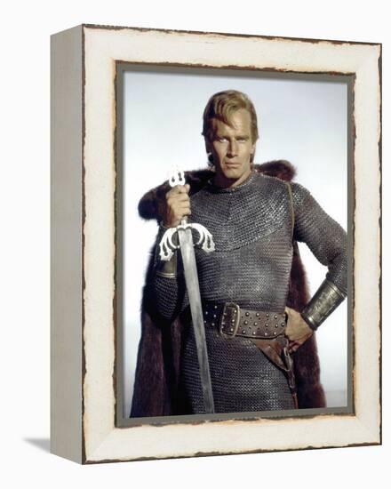 Le Cid EL CID by AnthonyMann with Charlton Heston, 1961 (photo)-null-Framed Stretched Canvas