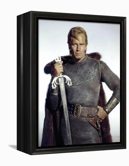 Le Cid EL CID by AnthonyMann with Charlton Heston, 1961 (photo)-null-Framed Stretched Canvas