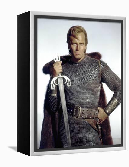 Le Cid EL CID by AnthonyMann with Charlton Heston, 1961 (photo)-null-Framed Stretched Canvas