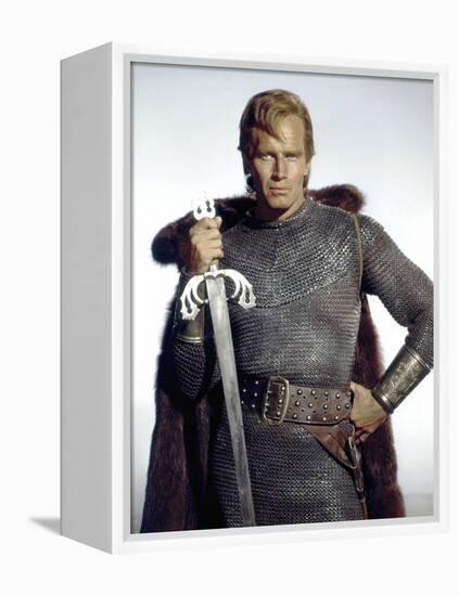 Le Cid EL CID by AnthonyMann with Charlton Heston, 1961 (photo)-null-Framed Stretched Canvas