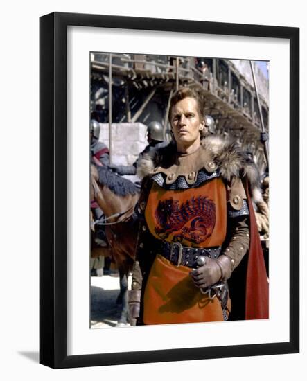 Le Cid EL CID by AnthonyMann with Charlton Heston, 1961 (photo)-null-Framed Photo