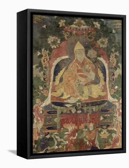 Le cinquième Dalaï lama (1617-1682)-null-Framed Premier Image Canvas