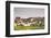 Le Clos Vineyard Below the Hilltop Village of Vezelay in Burgundy, France, Europe-Julian Elliott-Framed Photographic Print