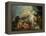 Le Combat de Minerve contre Mars-Jacques-Louis David-Framed Premier Image Canvas