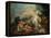 Le Combat de Minerve contre Mars-Jacques-Louis David-Framed Premier Image Canvas