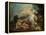 Le Combat de Minerve contre Mars-Jacques-Louis David-Framed Premier Image Canvas