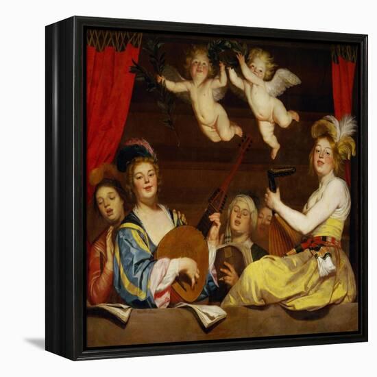 Le Concert, 1624-Gerrit van Honthorst-Framed Premier Image Canvas