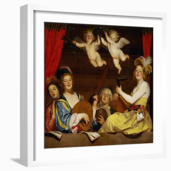 Le Concert, 1624-Gerrit van Honthorst-Framed Giclee Print