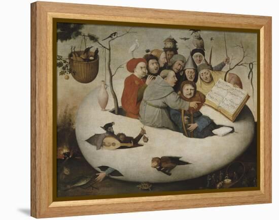 Le concert dans l'oeuf (Satire de l'alchimie symbolis?par l'oeuf philosophique)-Jérôme Bosch-Framed Premier Image Canvas