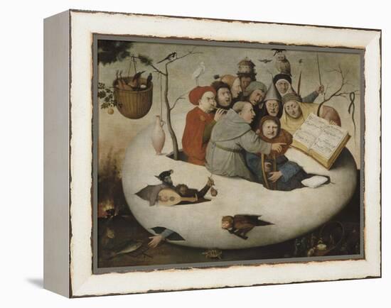 Le concert dans l'oeuf (Satire de l'alchimie symbolis?par l'oeuf philosophique)-Jérôme Bosch-Framed Premier Image Canvas