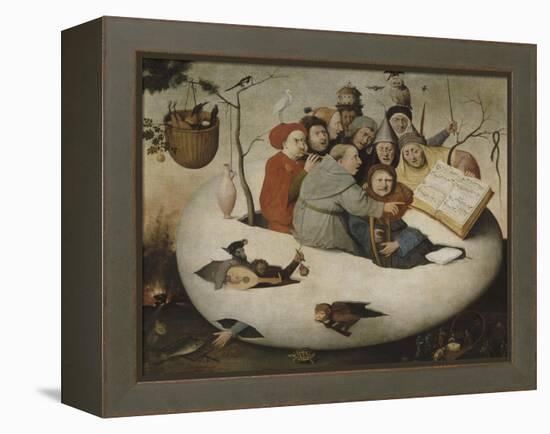 Le concert dans l'oeuf (Satire de l'alchimie symbolis?par l'oeuf philosophique)-Jérôme Bosch-Framed Premier Image Canvas