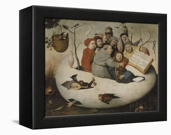 Le concert dans l'oeuf (Satire de l'alchimie symbolis?par l'oeuf philosophique)-Jérôme Bosch-Framed Premier Image Canvas